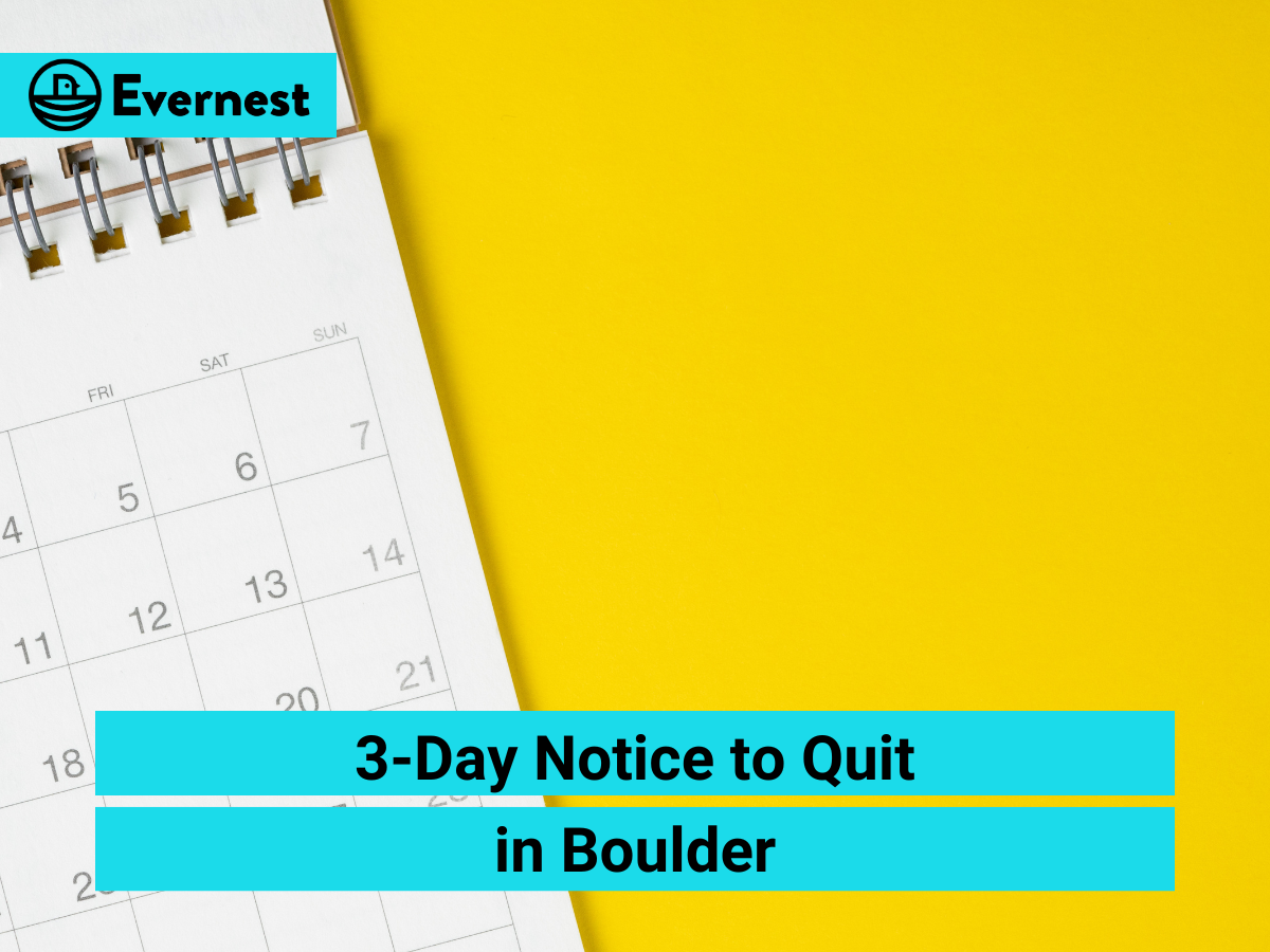 For Landlords: Understanding the 3-Day Notice to Quit in Boulder